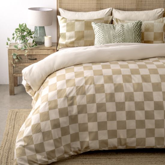 Picture of Checkered Duvet Cover Set 3pc  - King